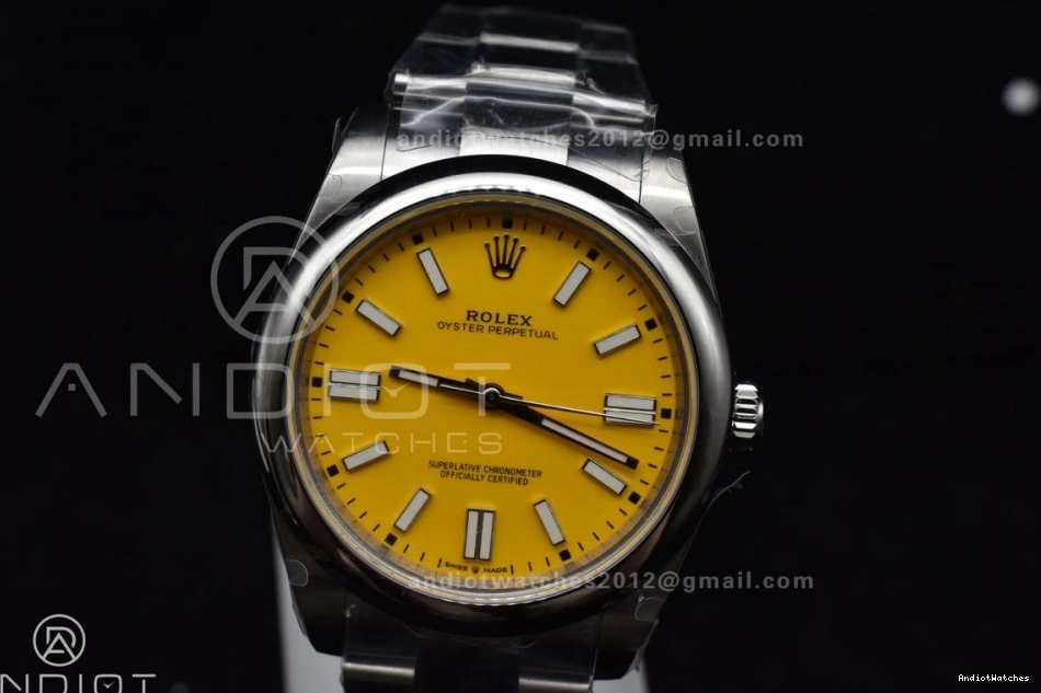 Perpetual Edition A EasyMatch 1:1 Best Yellow DIWF Oyster 904L Steel Dial 952 41mm 124300 0215